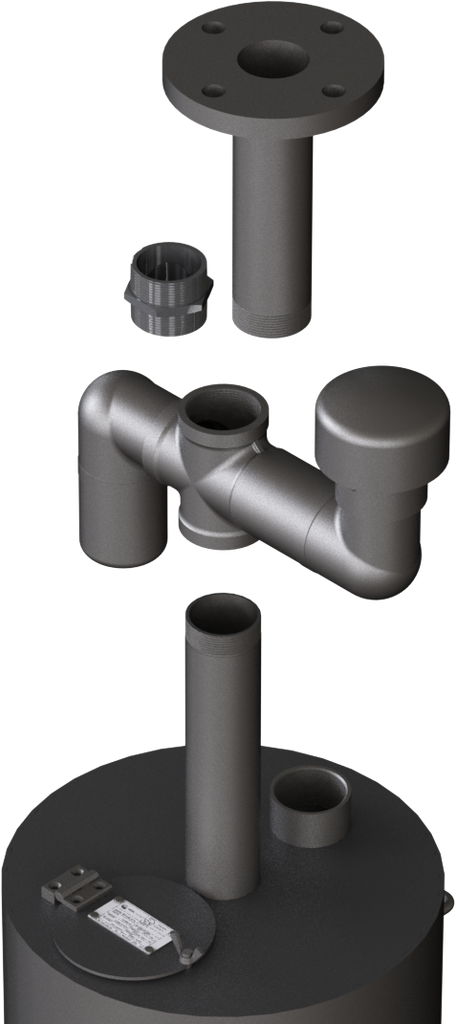 Ventilation System Assembly 2x-V IN-OUT G2"f