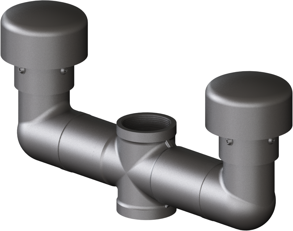 [08.0000.44] Ventilation System Assembly 2x-V 2"f