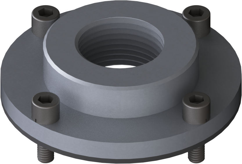 [08.2280.00] Flange Adapter LK75 AL FKM 1"f