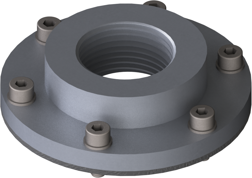 [08.2122.00] Flange Adapter LK73 AL FKM N1"f
