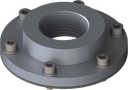 Flange Adapter LK73 AL FKM NPT1"f