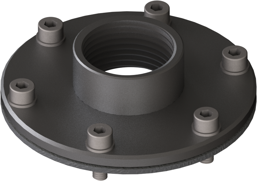 Flange Adapter LK73 SS FKM 1"f