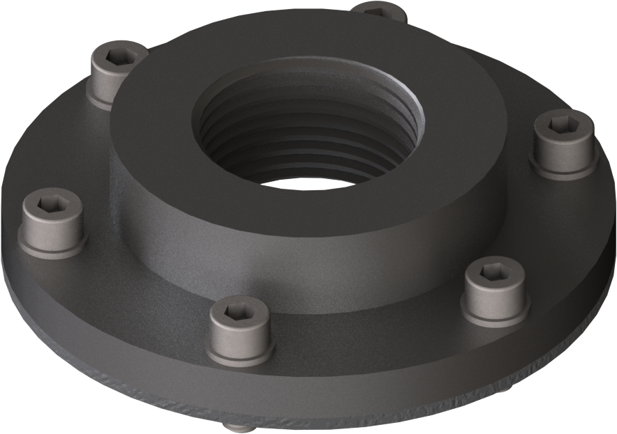 Flange Adapter LK73 SS FKM 1"f