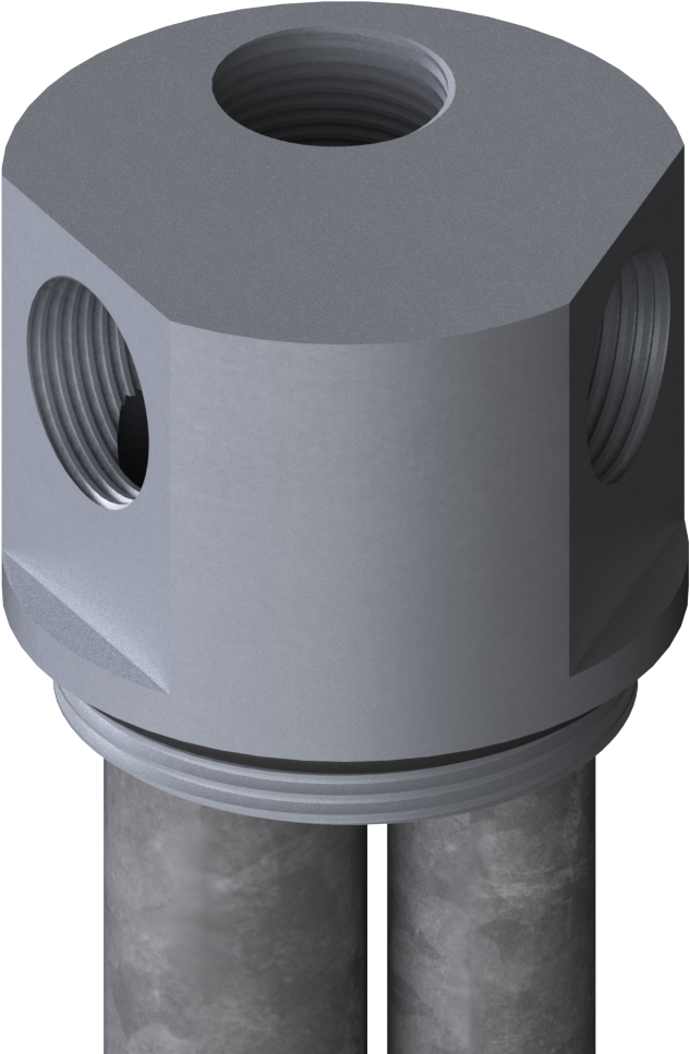 [03.0000.15] Suction Lance AL 2x-By G3/4"f - G2"m