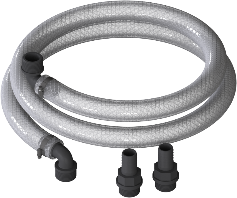 [03.0000.92] Wall Mount Hose 2m G1"m