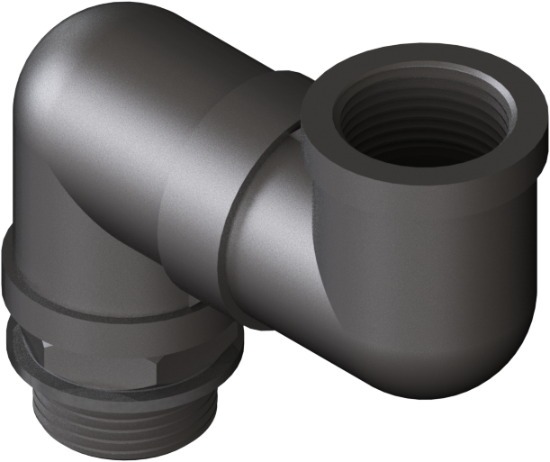 [03.0001.02] Mounting Adapter SS 2x90° G1"