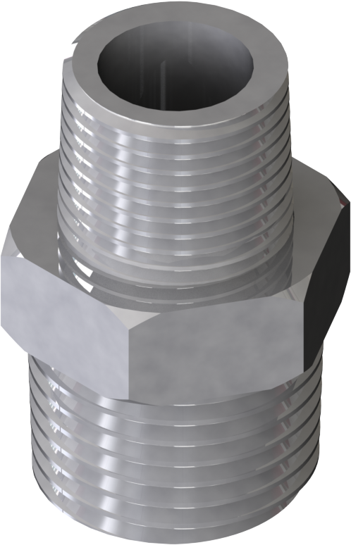 [03.2164.41] Adapter SS, R3/8"m - R1/2"m