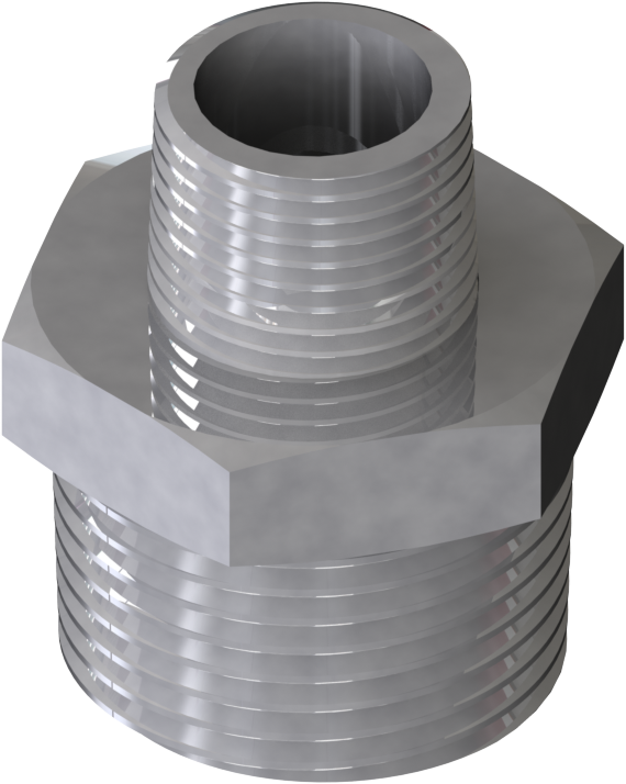 [03.2164.59] Adapter SS, R3/8"m - R1/8"m