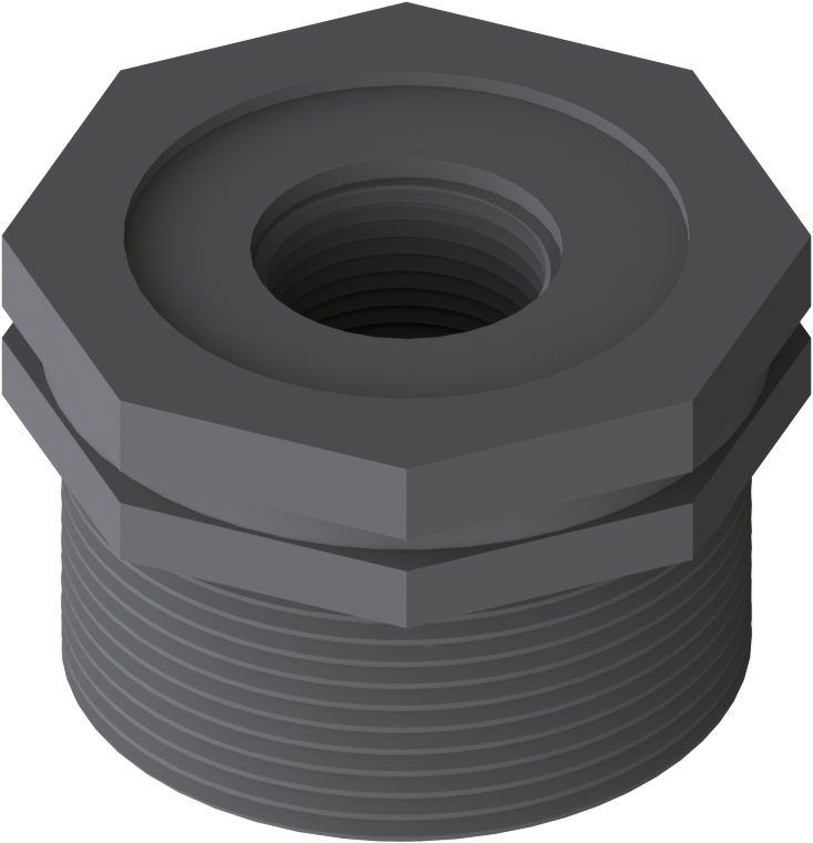 [07.2106.01] Adapter PP, G 3/4"f - G 2"m